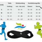 Laufgürtel Größentabelle - running belt-size table